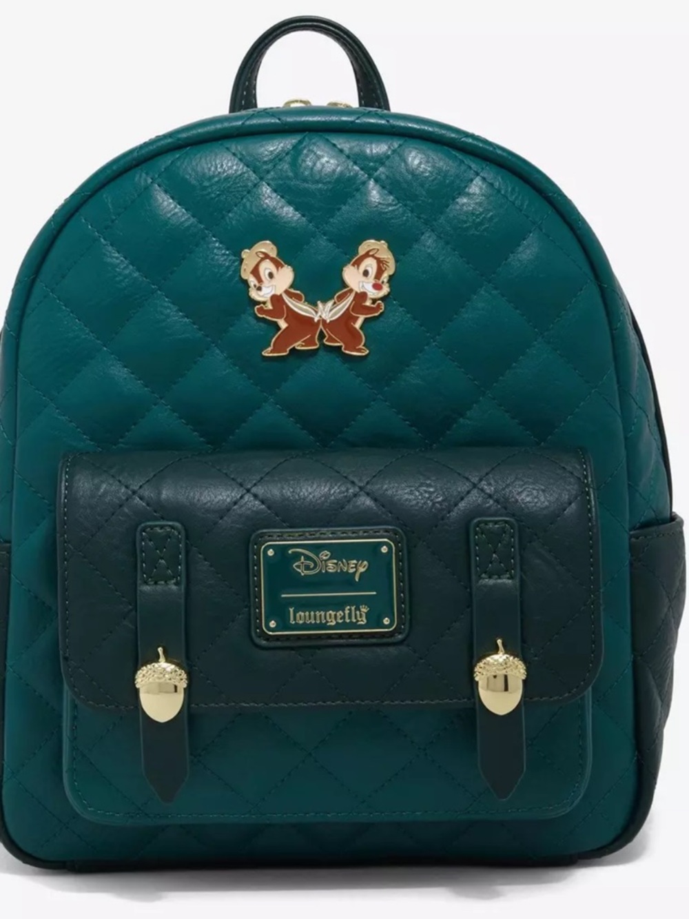 Loungefly Quilted Chip & Dale Box Lunch Exclusive Mini Backpack New Hard Tag